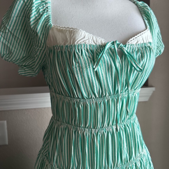 Lush Shirred Puff Sleeve Maxi Dress - Picture 6 of 9